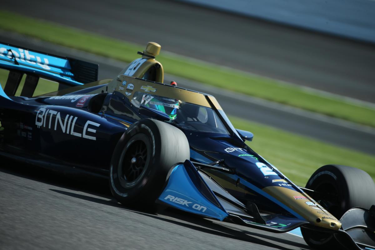 Conor Daly finished fifth in Saturday's GMR GP at Indianapolis Motor Speedway. IndyCar photo by Matt Fraver.